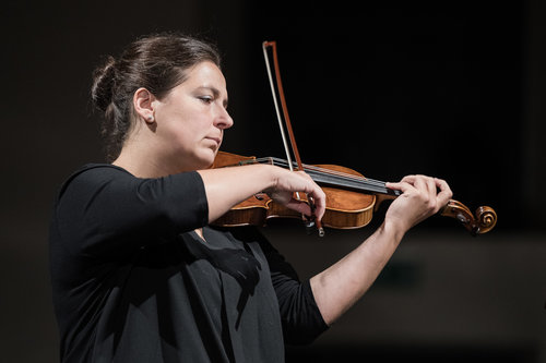 Božena Angelova, violina / Foto: Urška Lukovnjak