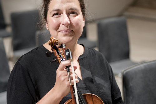 Božena Angelova, violina / Foto: Urška Lukovnjak